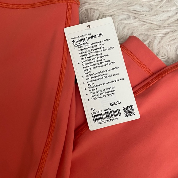 Coral lululemon leggings - Picture 5 of 6